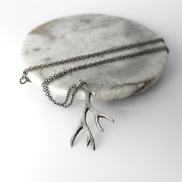 NEW Artisan Antler Sterling Silver Pendant Necklace - Picture 8 of 8